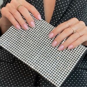 Amber Sceats Silver Clutch Bag